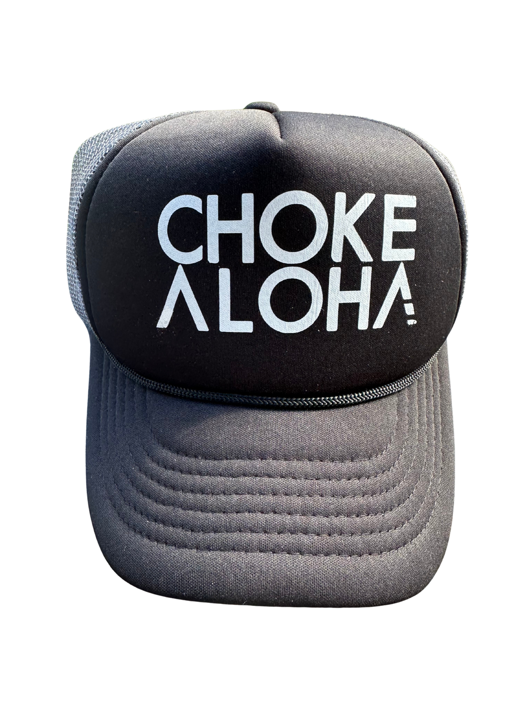 CHOKE ALOHA Trucker Hats