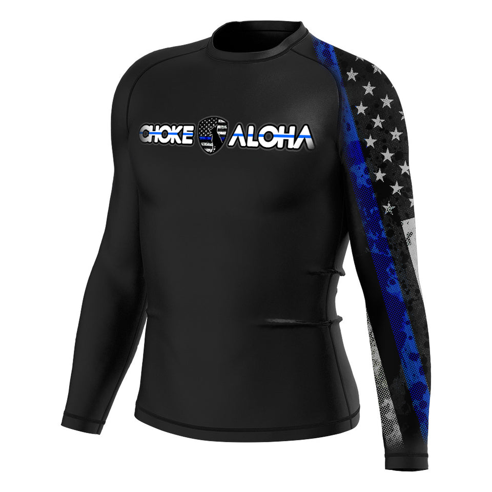 Blue Line K9 Long Sleeve Rash Guard lol