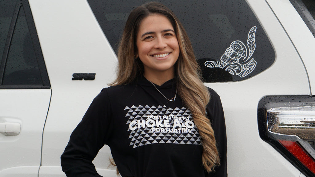 Don't Mistake My Choke Aloha Light Hoodie