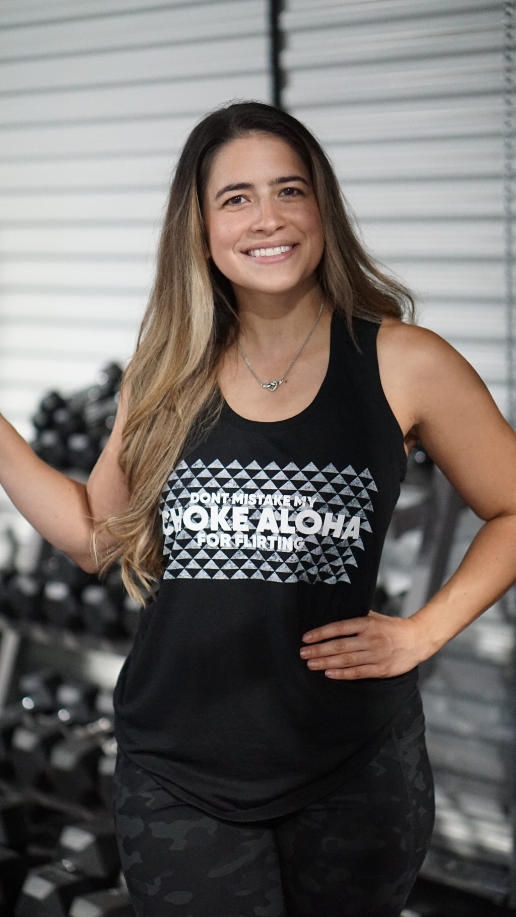 Don't Mistake My Choke Aloha Ladies Tank