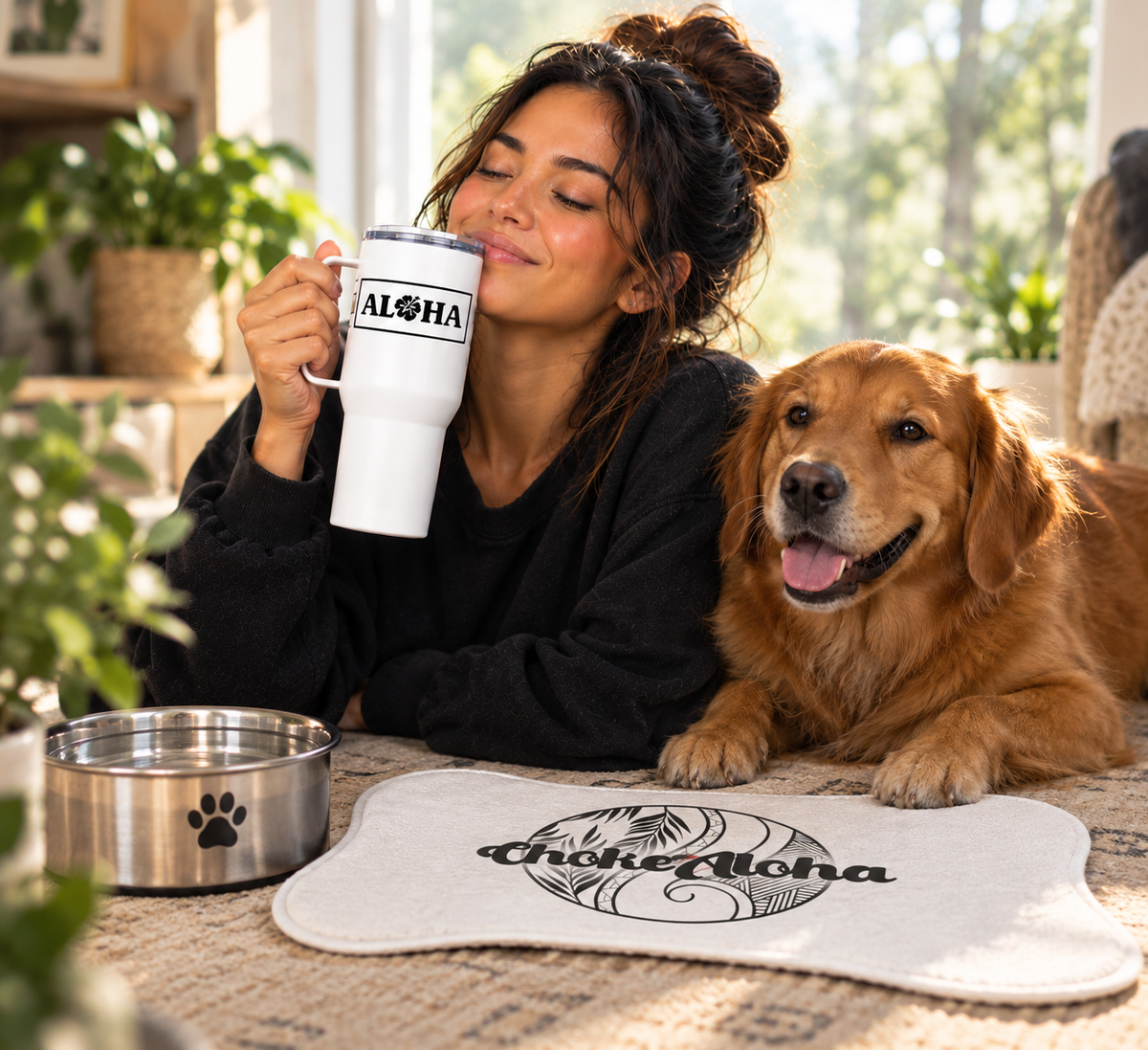 Choke Aloha Pet mat